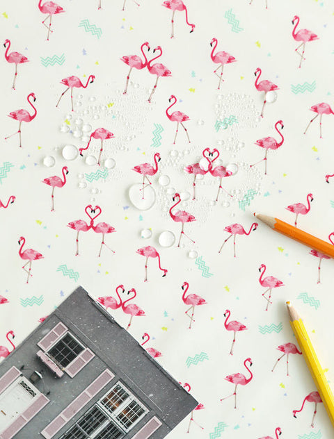 Flamingo Waterproof Fabric - 59 Inches Wide - By the Yard 90588