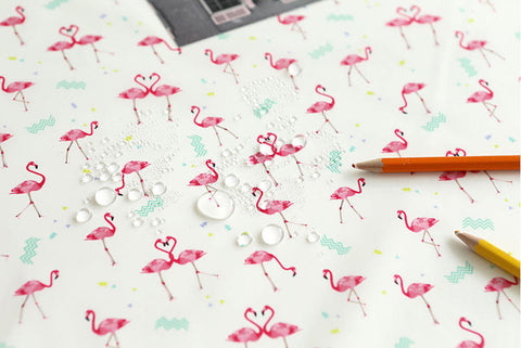Flamingo Waterproof Fabric - 59 Inches Wide - By the Yard 90588