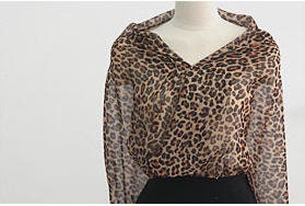 Leopard Chiffon Fabric - By the Yard 19162-1