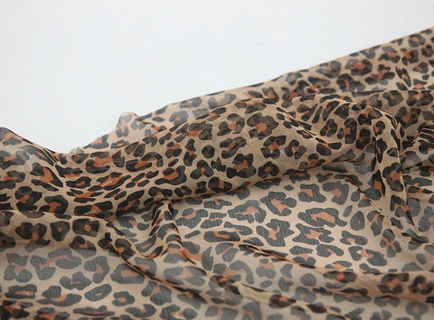Leopard Chiffon Fabric - By the Yard 19162-1