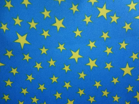 Waterproof Fabric Stars Blue per Yard 61493 GJ