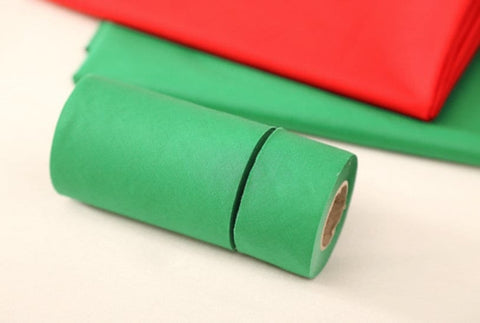 Christmas Cotton Twill Roll Bias in Solid Green - Quality Korean Bias Tape, 4cm or 10 cm Width By the Roll /70249