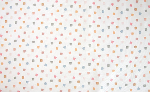 Organic Cotton Fabric, Square Pattern Fabric, Quality Korean Fabric - Fabric By the Yard 53357-1