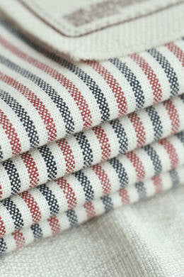0.2 cm Stripes Yarn Dyed Cotton Red and Blue Stripes per Yard C12