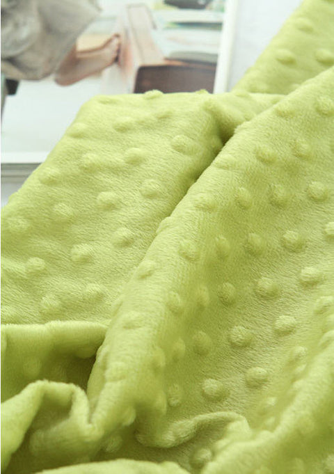 Minky Dimple Dot - Green - By the Yard 43055 Melody Series