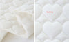 Hearts Quilted Cotton Fabric, Heart Shaped Quilting, 59" Wide, Quality Korean Fabric - By the Yard