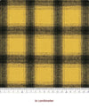 Yellow & Black Polyester Plaid Fabric By the Yard - GJ 56375