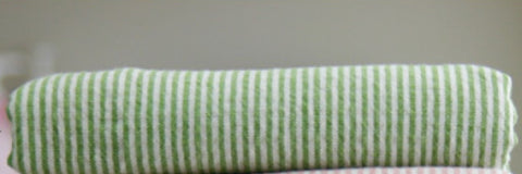 Prewashed Stripe Cotton Fabric - Olive, Indi Pink, Sky, Mint, Red or Navy - By the Yard 414400, 24569-1