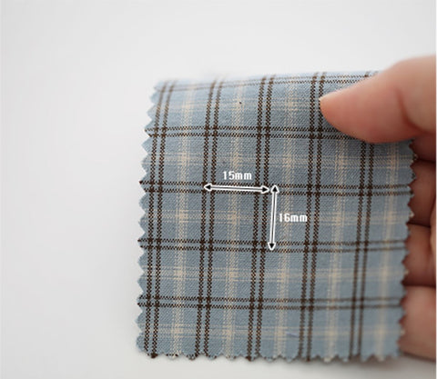 Pre-washed Checker Cotton Fabric in 8 Colors per Yard 30423 - 172
