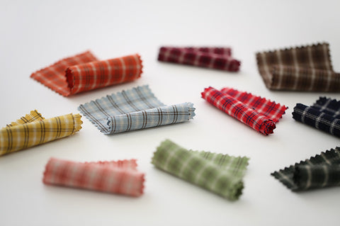 Pre-washed Checker Cotton Fabric in 8 Colors per Yard 30423 - 172