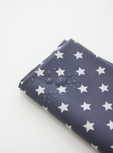 Stars Laminated Fabric, Red, Pink, Yellow, Sky Blue or Blue Gray - By the Yard V01 /85715