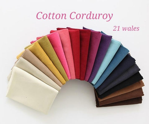 Pinwale Cotton Corduroy - Pink, Indi Pink, Red, Wine, Plum, Purple - Fine Wale Corduroy, Quality Korean Fabric By the Yard /80358