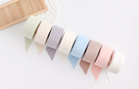 Organic Cotton Knit Bias 4 cm Wide, 8 Colors, 7 Yards, Quality Korean Fabric, By the Roll /56106 - 65