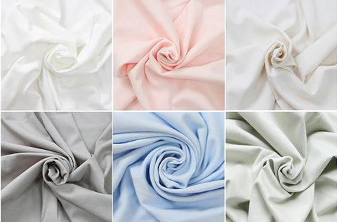 Organic Cotton Knit Fabric, GOTS Certified, 8 Colors, By the Yard /20914