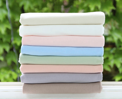 Organic Cotton Knit Fabric, GOTS Certified, 8 Colors, By the Yard /20914