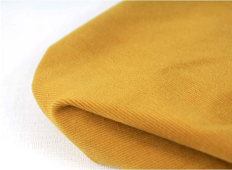 Mustard Fine Wale Cotton Corduroy Fabric By the Yard /57024