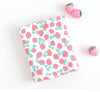 Strawberry Bear Organic Cotton Knit Fabric, GOTS Certified, By the Yard /53885