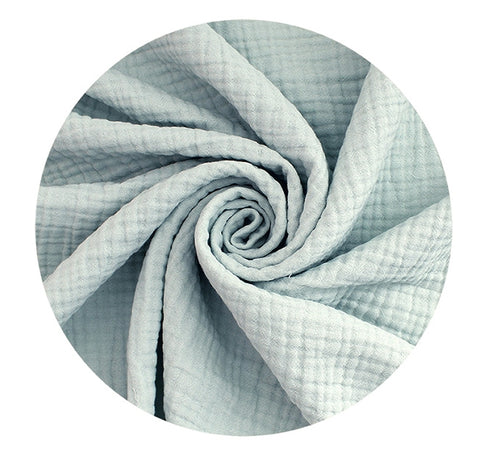Organic Cotton Gauze Wrinkled, Triple Layers, 4 Colors, Crinkle Gauze By the Yard /26198