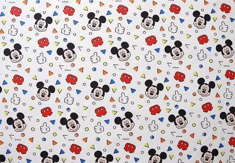 Offical License Disney Mickey Mouse Cotton Fabric, Digital Printing - Fabric By the Yard /56750
