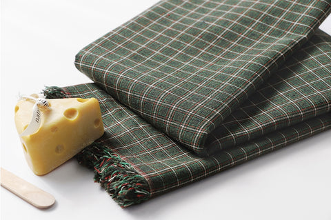 Checkered Cotton Blend Fabric, By the Yard GJ 56371