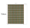 Tartan Checkered Cotton Fabric, Green Orange, Yarn Dyed Fabric, Wide Width, Quality Korean Fabric - By the Yard /56921