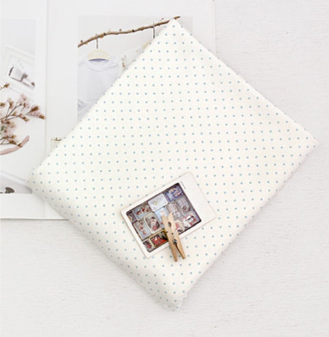 Polka Dots Cotton Knit - Pink Ground, Pink Dots, Blue Ground or Blue Dots - By the Yard 84756 81469-1