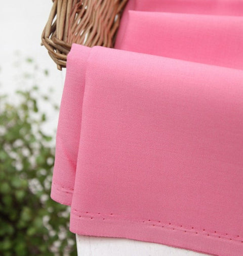 High Quality Solid Cotton Fabric - Light Pink, Pink, Hot Pink, Red or Wine - By the Yard /34422