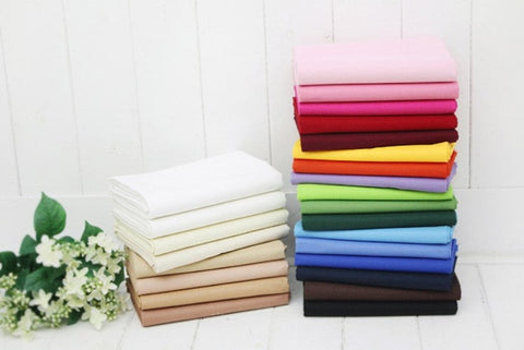 High Quality Solid Cotton Fabric - Brown or Black - By the Yard /34418