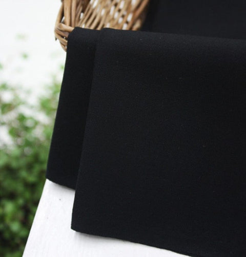 High Quality Solid Cotton Fabric - Brown or Black - By the Yard /34418
