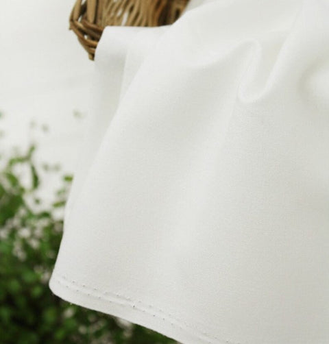 High Quality Solid Cotton Fabric - White Series in 4 Colors - By the Yard /34424