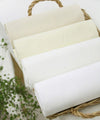 High Quality Solid Cotton Fabric - White Series in 4 Colors - By the Yard /34424
