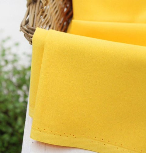 High Quality Solid Cotton Fabric - Yellow, Orange or Violet - By the Yard /34421