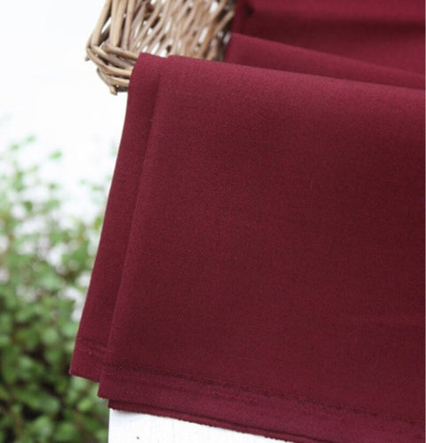 High Quality Solid Cotton Fabric - Light Pink, Pink, Hot Pink, Red or Wine - By the Yard /34422
