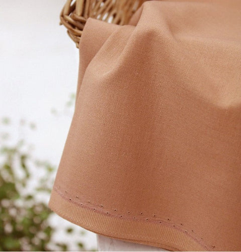High Quality Solid Cotton Fabric - Skin Tone Beige, Light Beige, Sand Beige or Salmon Beige - By the Yard /34423