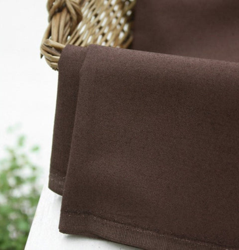 High Quality Solid Cotton Fabric - Brown or Black - By the Yard /34418