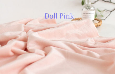 Smooth Minky Fabric, Solid Minky Fabric, Plush Fabric, Stuffed Animals, Doll Skin, 26 Colors, Quality Fabric By the Yard