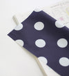 Waterproof Fabric, Large Dots, Navy Waterproof - 59 Inches Wide - By the Yard /86987