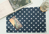Waterproof Fabric 1.1 cm White Stars on Navy - By the Yard 89616 392971-2