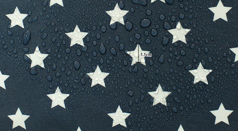 Waterproof Fabric 1.1 cm White Stars on Navy - By the Yard 89616 392971-2