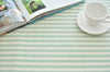 8 mm Mint Stripe Laminated Cotton Fabric - By the Yard 93008