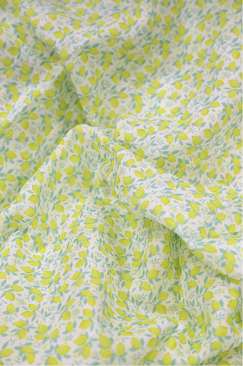 Lemons Cotton Double Gauze Fabric - 59 Inches Wide - By the Yard 92521