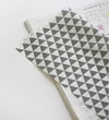 Waterproof Fabric, Gray Triangles, Geometric - 59 Inches Wide - By the Yard V01