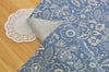 Laminated Cotton Linen Fabric - Grace in Blue - By the Yard 92877