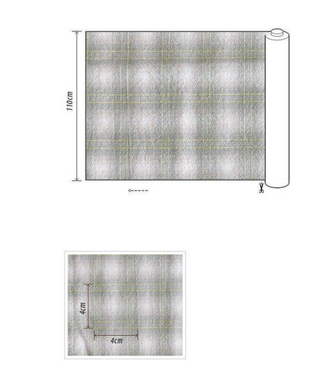 Green Plaids Cotton Fabric - By the Yard 68263