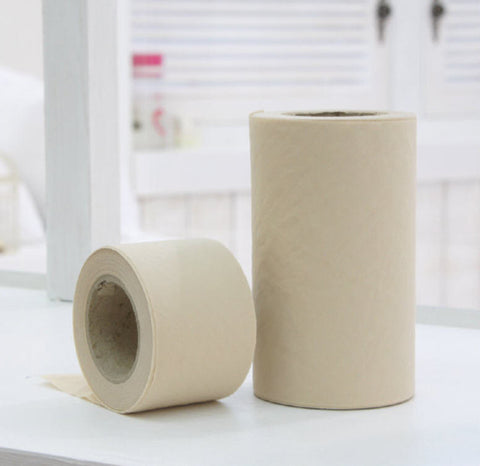 Solid Beige Cotton Bias - 4 cm or 10 cm widths - 10 yards - By the Roll - 81593