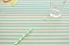 8 mm Mint Stripe Laminated Cotton Fabric - By the Yard 93008