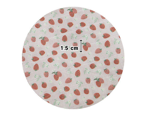 Strawberry Cotton Double Gauze Fabric - 59 Inches Wide - By the Yard 92525