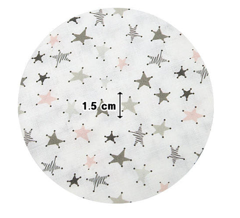 Stars Cotton Double Gauze Fabric - 59 Inches Wide - By the Yard 92503