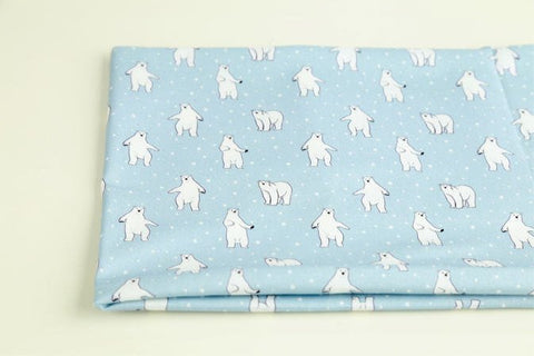 Polar Bear Cotton Fabric - Fabric By the Yard 86275