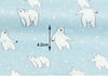 Polar Bear Cotton Fabric - Fabric By the Yard 86275